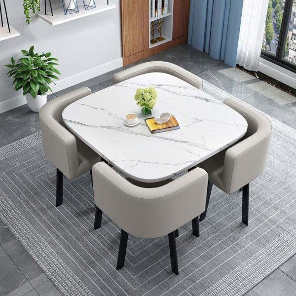 Luxury Wooden Dining Table Set - Image 2