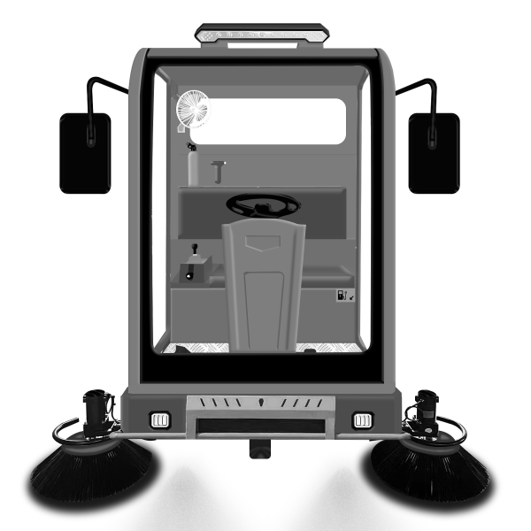 Comfortable Ergonomics Ride On Industrial Floor Sweeper - Image 2