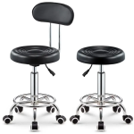 Barbershop Chair Backrest Stool with Adjustable Height