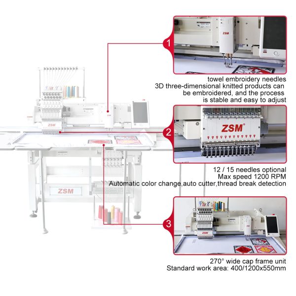 12 Needles Embroidery Machine - Image 3