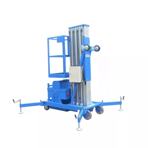 Aluminum New Alloy Lifting Platform Electric Single Mast