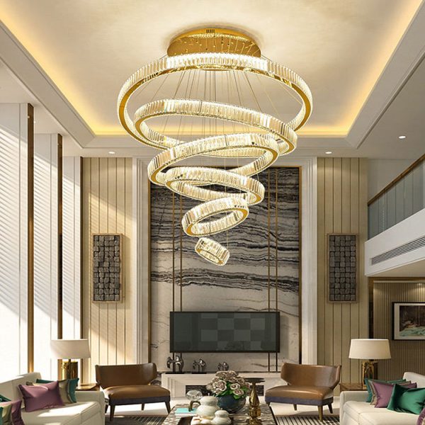 Crystal Chandelier Rings Light - Image 3
