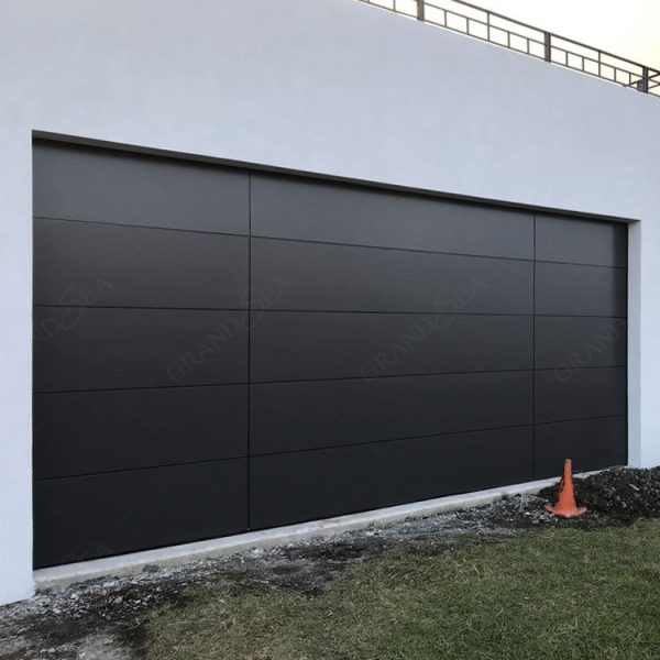 Metal Sectional Black Steel Garage Door