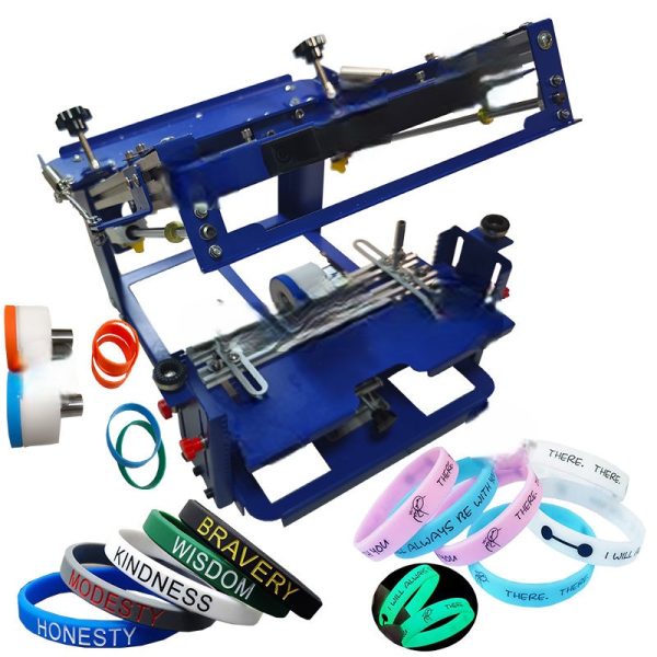 Manual Cylindrical Screen Printer for Silicone Bracelets - Image 3