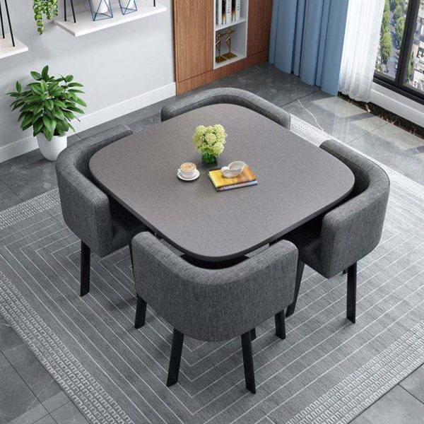 Luxury Wooden Dining Table Set - Image 4
