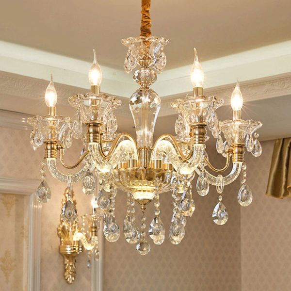 Warm White Crystal Chandelier - Image 4