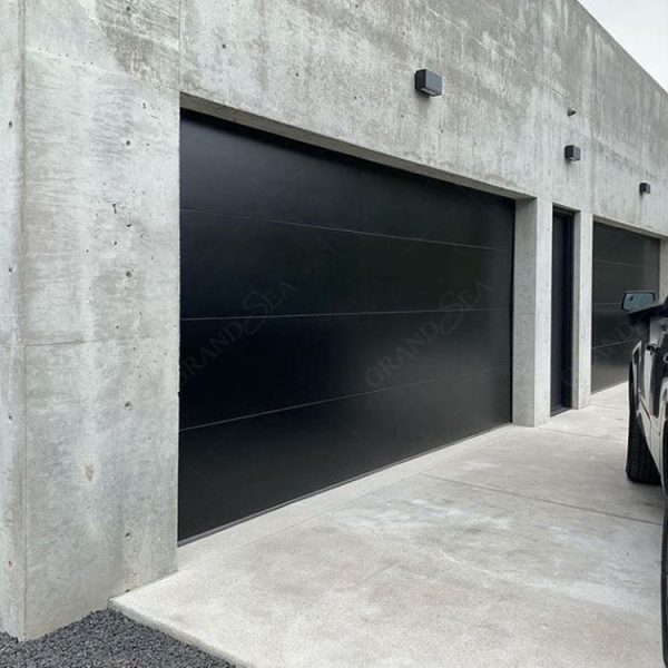 Metal Sectional Black Steel Garage Door - Image 4