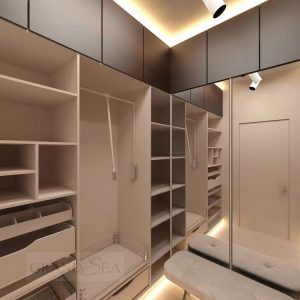 Wooden Wardrobes Walk-in Closet