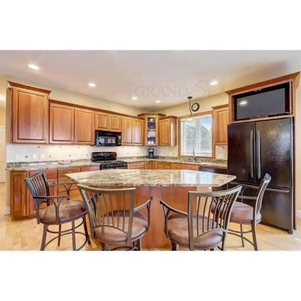Modular Solid Cherry Maple Wood Kitchen Cabinet - Image 4