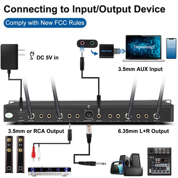 Portable UHF Wireless Lavalier Microphone - Image 4