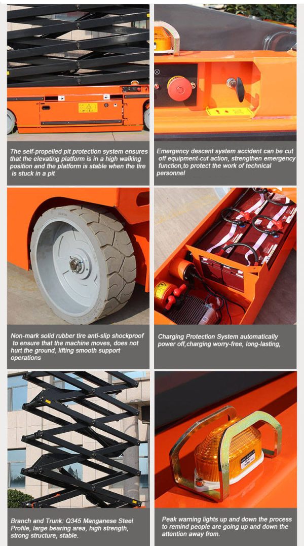 10m-12m Self-Propelled Hydraulic Shear Jack Lift - Image 4