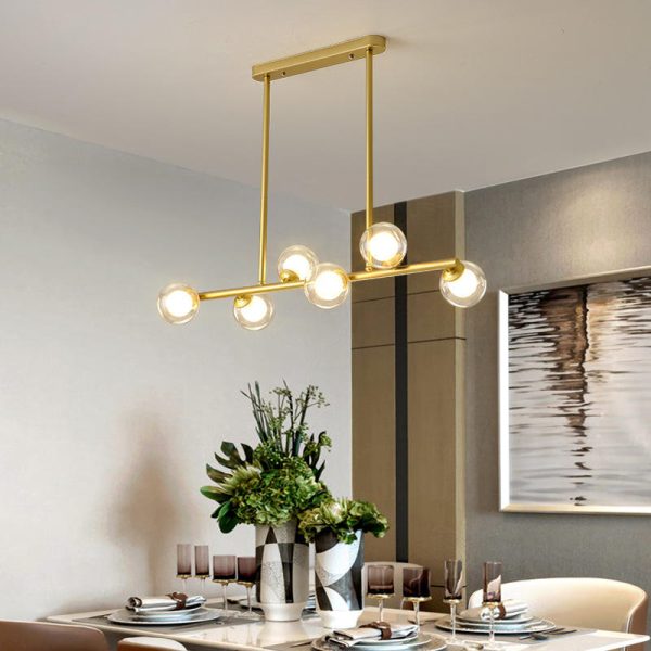 Classic Gold And Black Glass Chandelier - Image 5