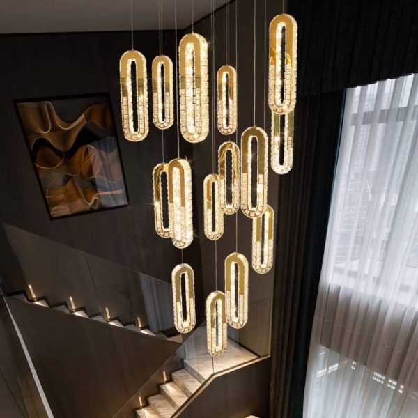 Gold Crystal Chandeliers - Image 5