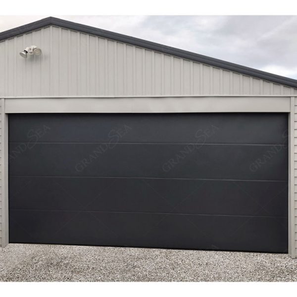 Metal Sectional Black Steel Garage Door - Image 5