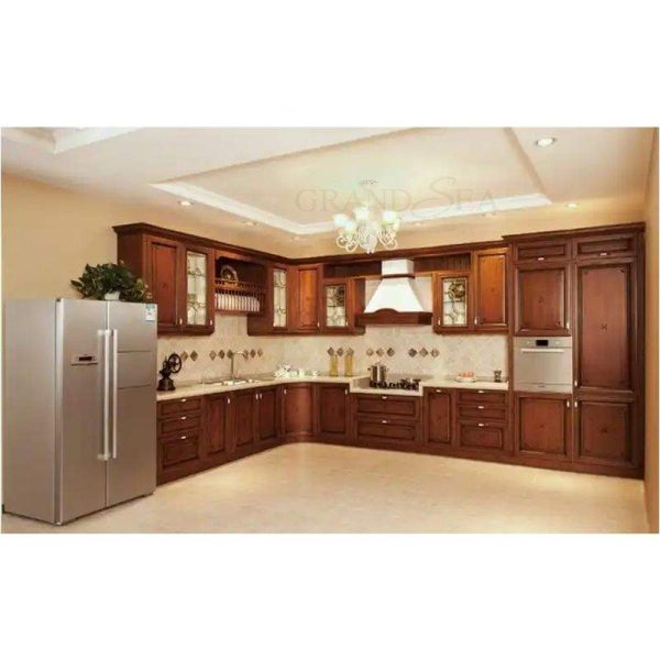 Modular Solid Cherry Maple Wood Kitchen Cabinet - Image 5