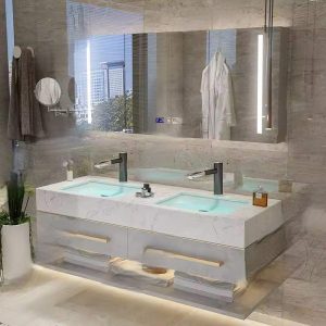 2/60Inch Floating Top Vanity Unit With Sink