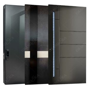 Steel Mirror Pivot Door - Not Including Handle