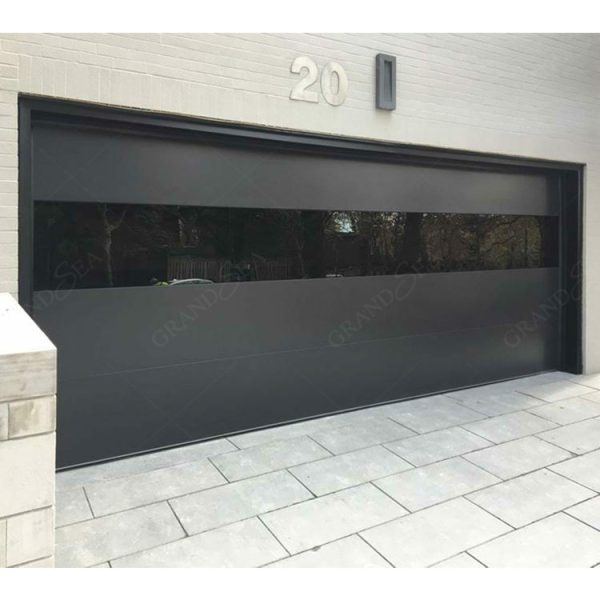 Metal Sectional Black Steel Garage Door - Image 6