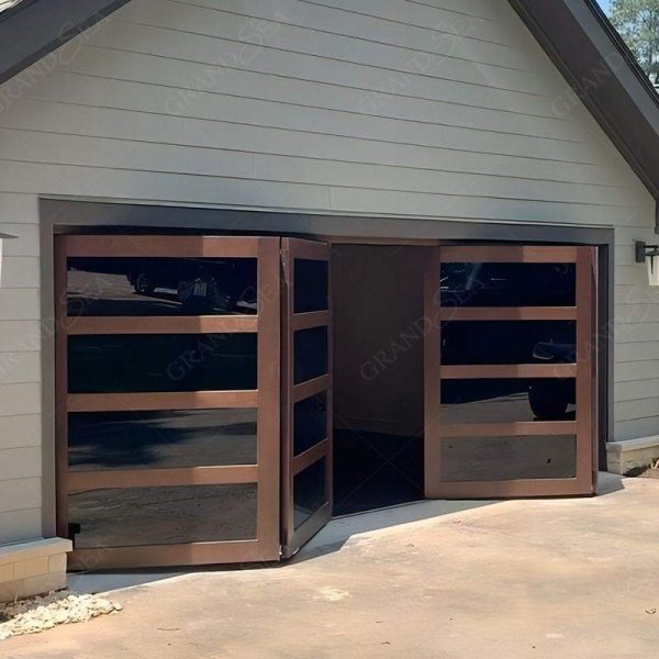 Sectional Folding Wooden Garage Door - Image 6