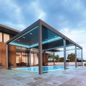 Metal Louver Electric Exterior Louvered Outdoor Aluminum Pergola