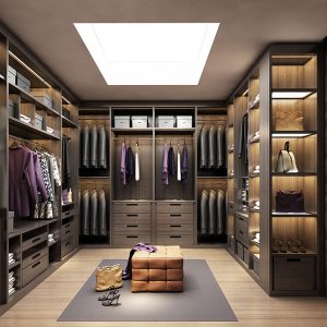 Wooden Wall Wardrobe 5 Door DIY Walk In Closet