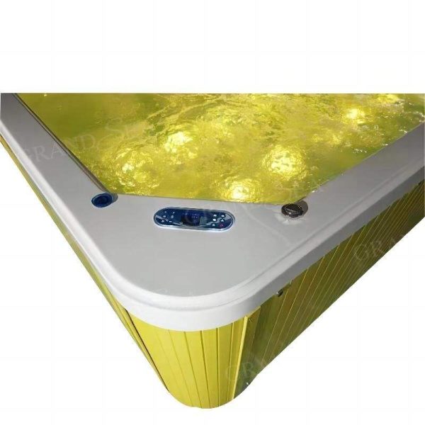 Freestanding Acrylic Whirlpool Jet Massage Bathtub - Image 6