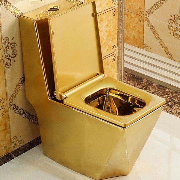 Ceramic Gold Plating Arabic Style Toilet - Image 6