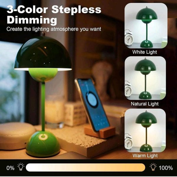 Metal Mushroom Indoor Table Lamp - Image 6