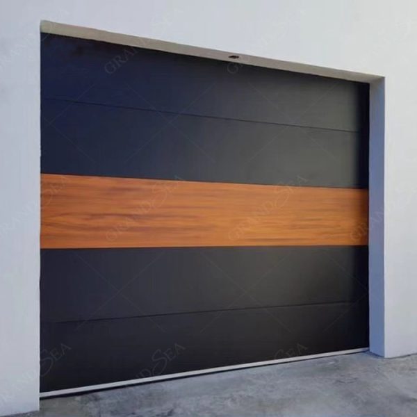 Metal Sectional Black Steel Garage Door - Image 7