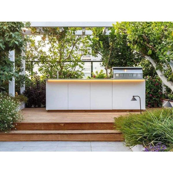Stainless Steel Outdoor BBQ Kitchen + Sink - Image 7