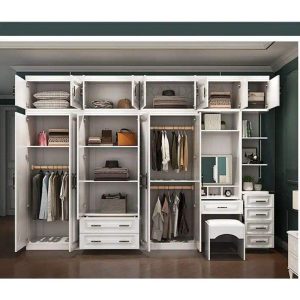 Bedroom Wardrobe Wooden Cabinet