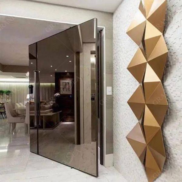 Stainless Steel Security Casement Entrance Door - Image 7