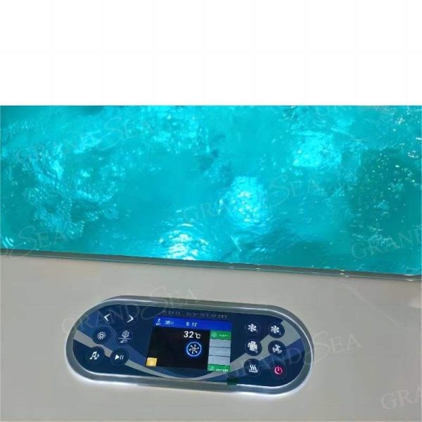 Freestanding Acrylic Whirlpool Jet Massage Bathtub - Image 7
