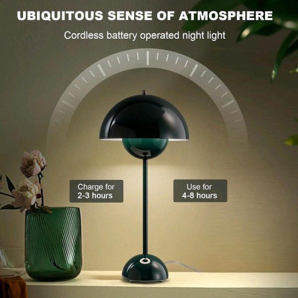 Metal Mushroom Indoor Table Lamp - Image 7