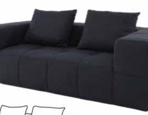 Deep-Cushioned Sofa