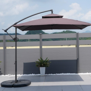 360° Rotating Cantilever Patio Umbrella – 3m with Vented Canopy