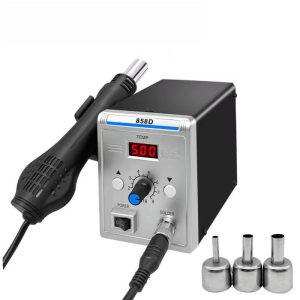 858D Digital Soldering Station with Hot Air Gun