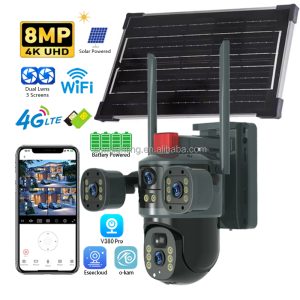 6MP V380 Pro WiFi PTZ Camera – Full-Color Security with AI Detection