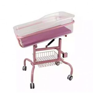 Mobile Medical Baby Cot (Stainless Steel Frame)