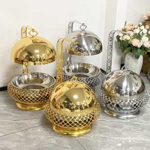 8L Spherical Stainless Steel Chafing Dishes